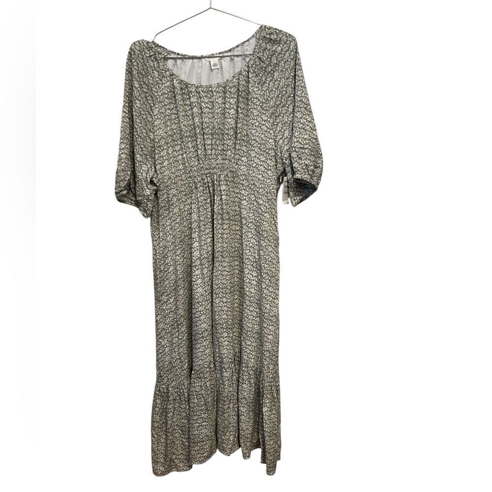 Caslon Monochrome maxi Sleeve Dress size extra large